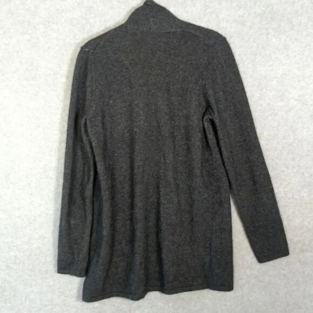 VTG Cynthia Rowley Gray‎ Angora Wool Blend  Cardigan Sweater  Womens M